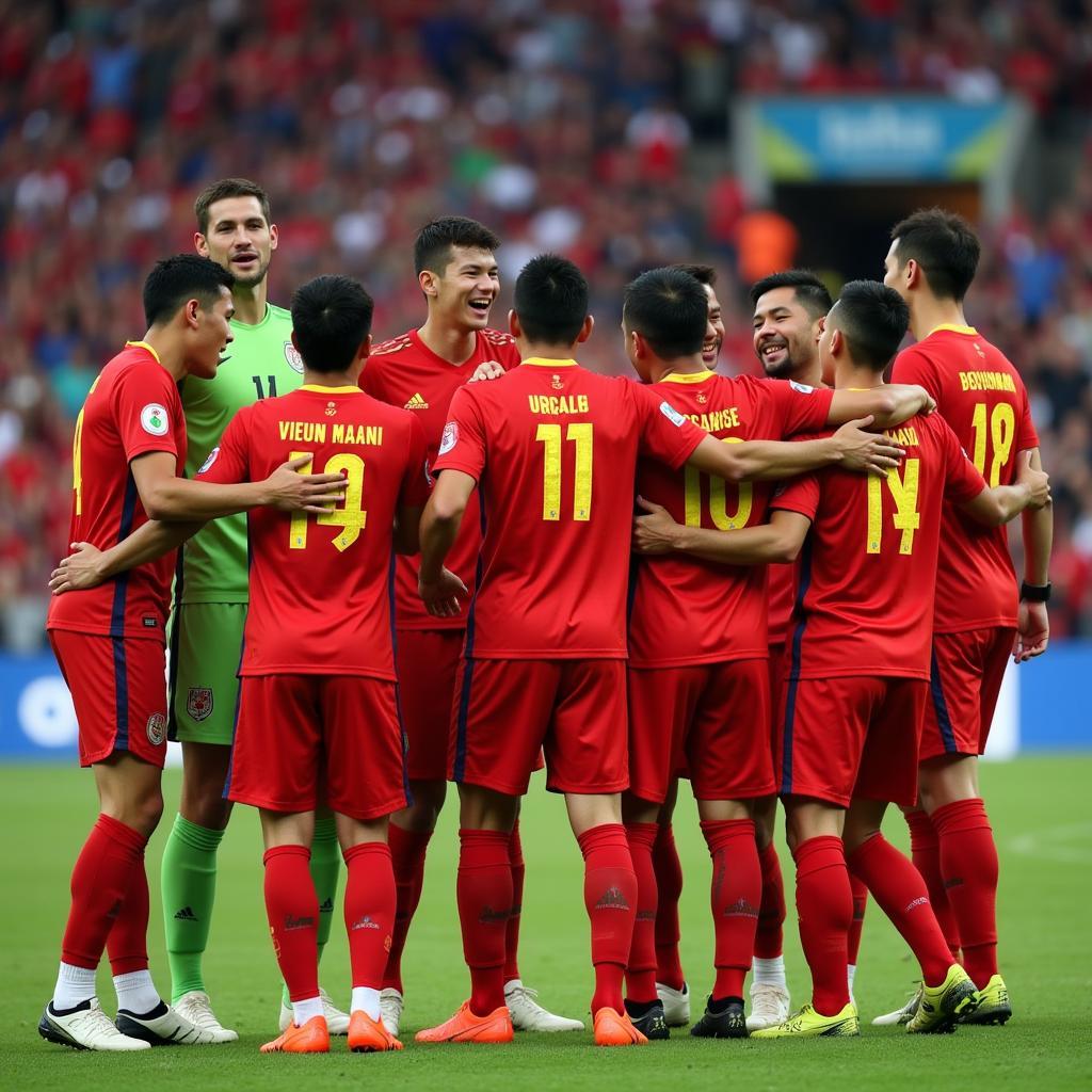 Hình ảnh đội tuyển Việt Nam tại Asian Cup 2019