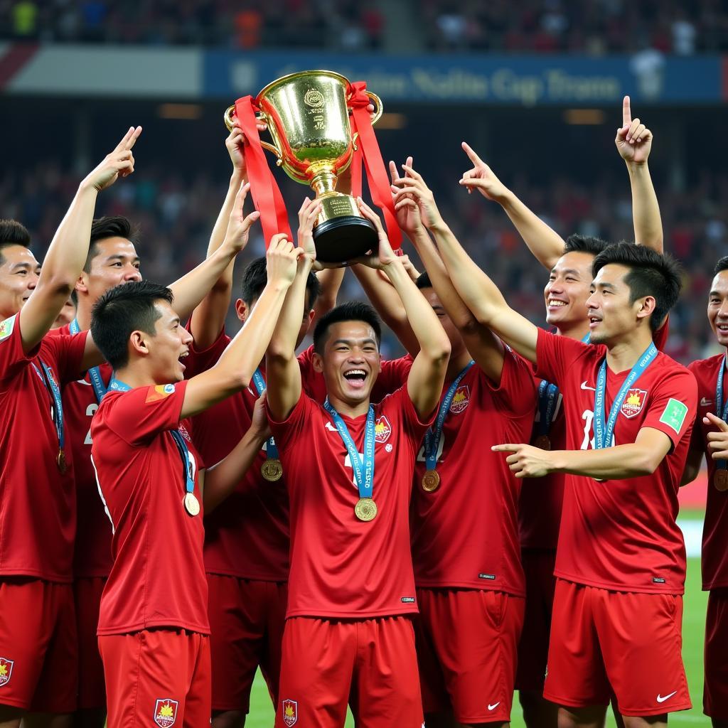 Đội tuyển Việt Nam nâng cao cúp vô địch AFF Cup 2018