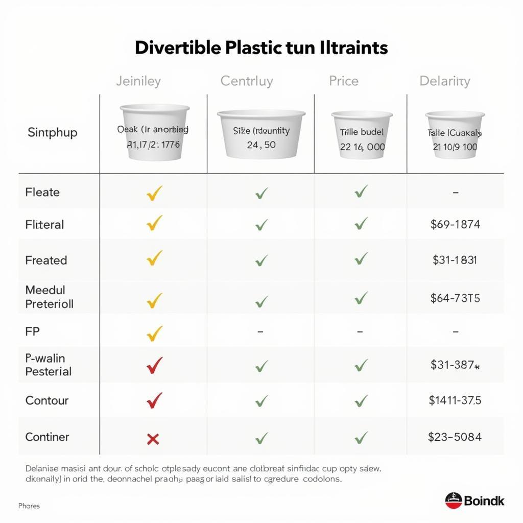 Disposable Plastic Cups Price List