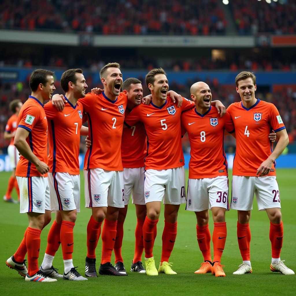 Netherlands Team at the 2014 World Cup