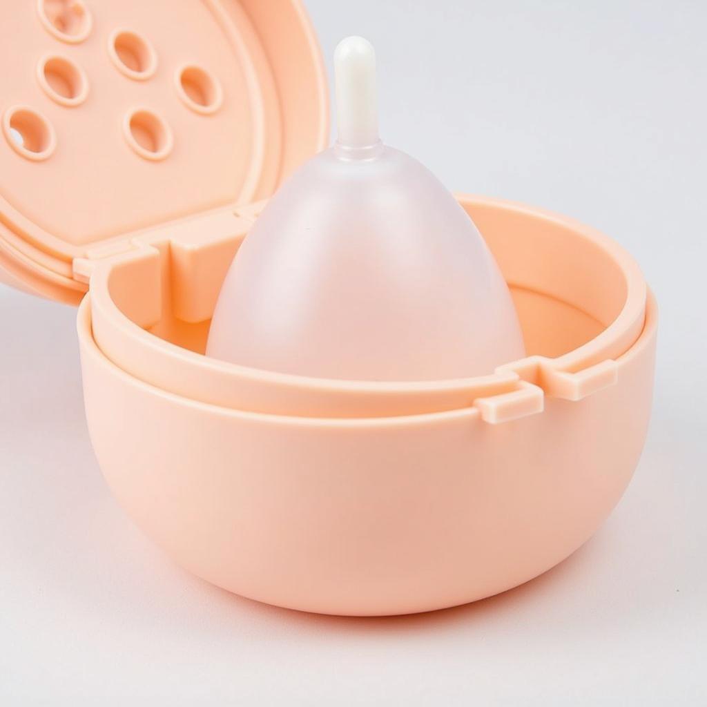 Hộp Đựng Cốc Nguyệt San Bằng Silicone