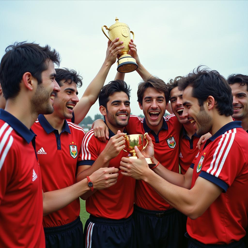 Đội tuyển Iran ăn mừng chức vô địch Asia Cup 1968