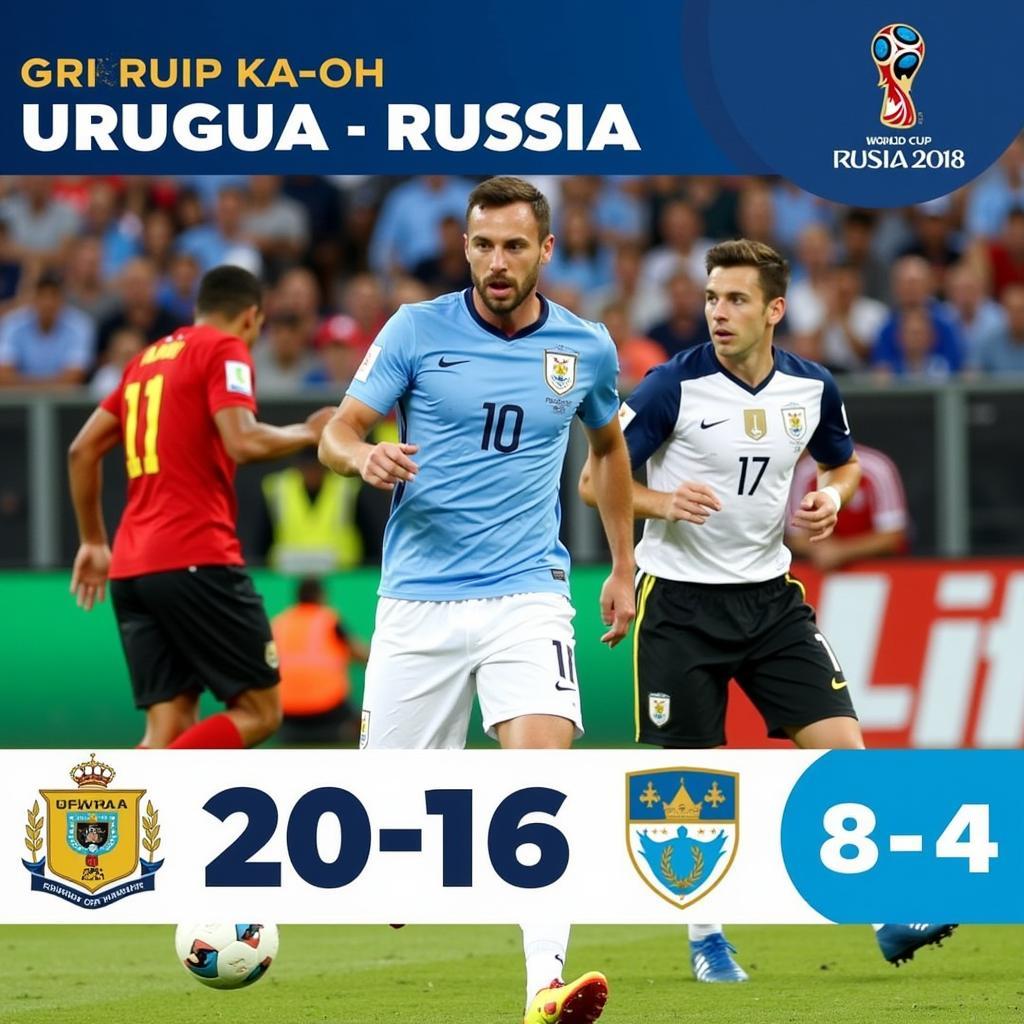 Uruguay vs Nga - Kết Quả Bảng A World Cup 2018