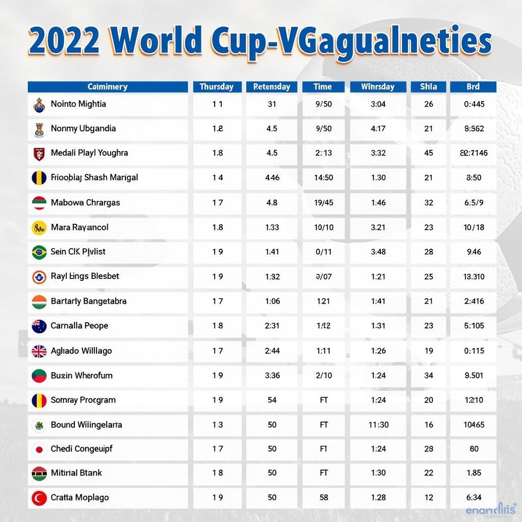 Lịch thi đấu vòng loại World Cup 2022 chi tiết