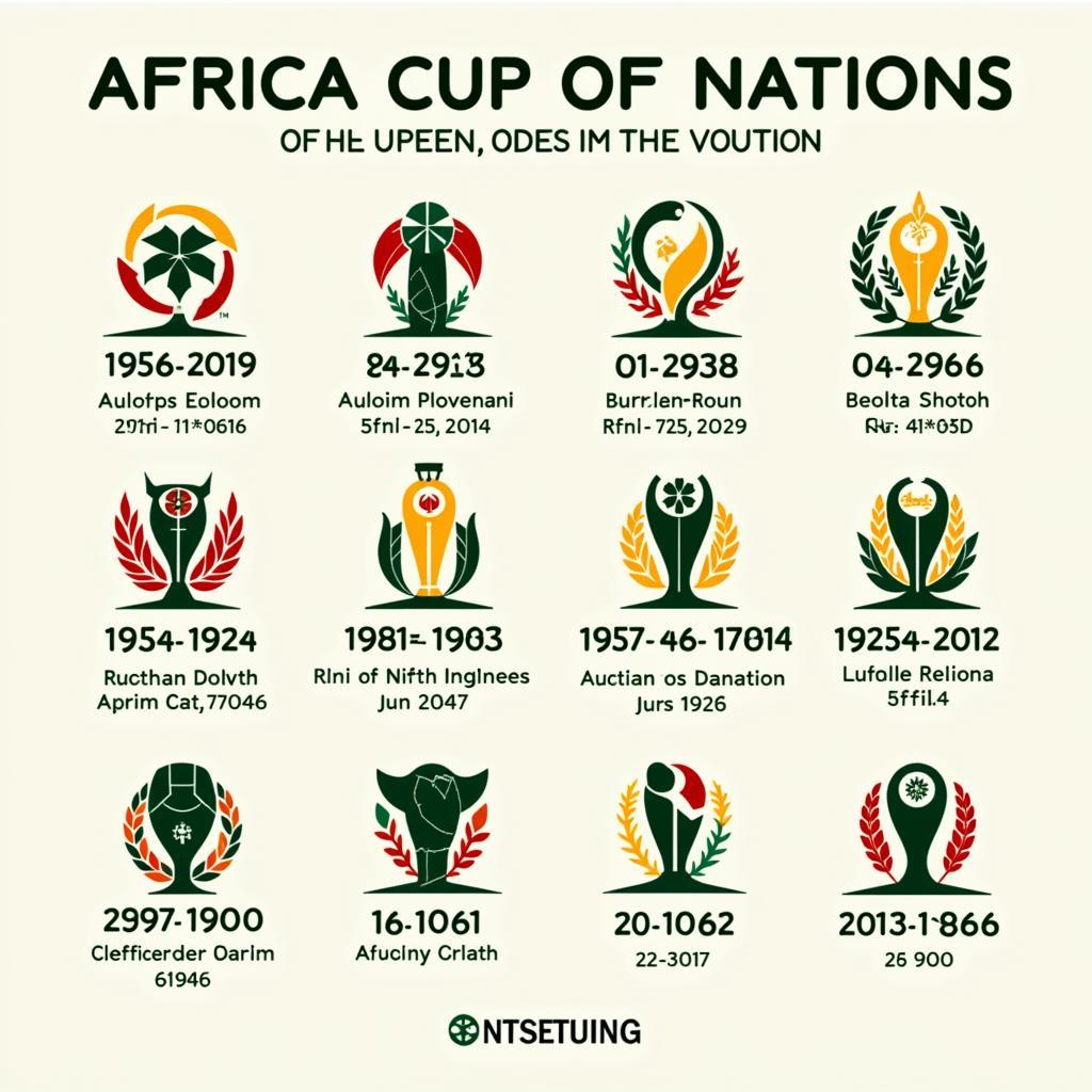 Lịch sử phát triển logo Africa Cup of Nations qua các thời kỳ