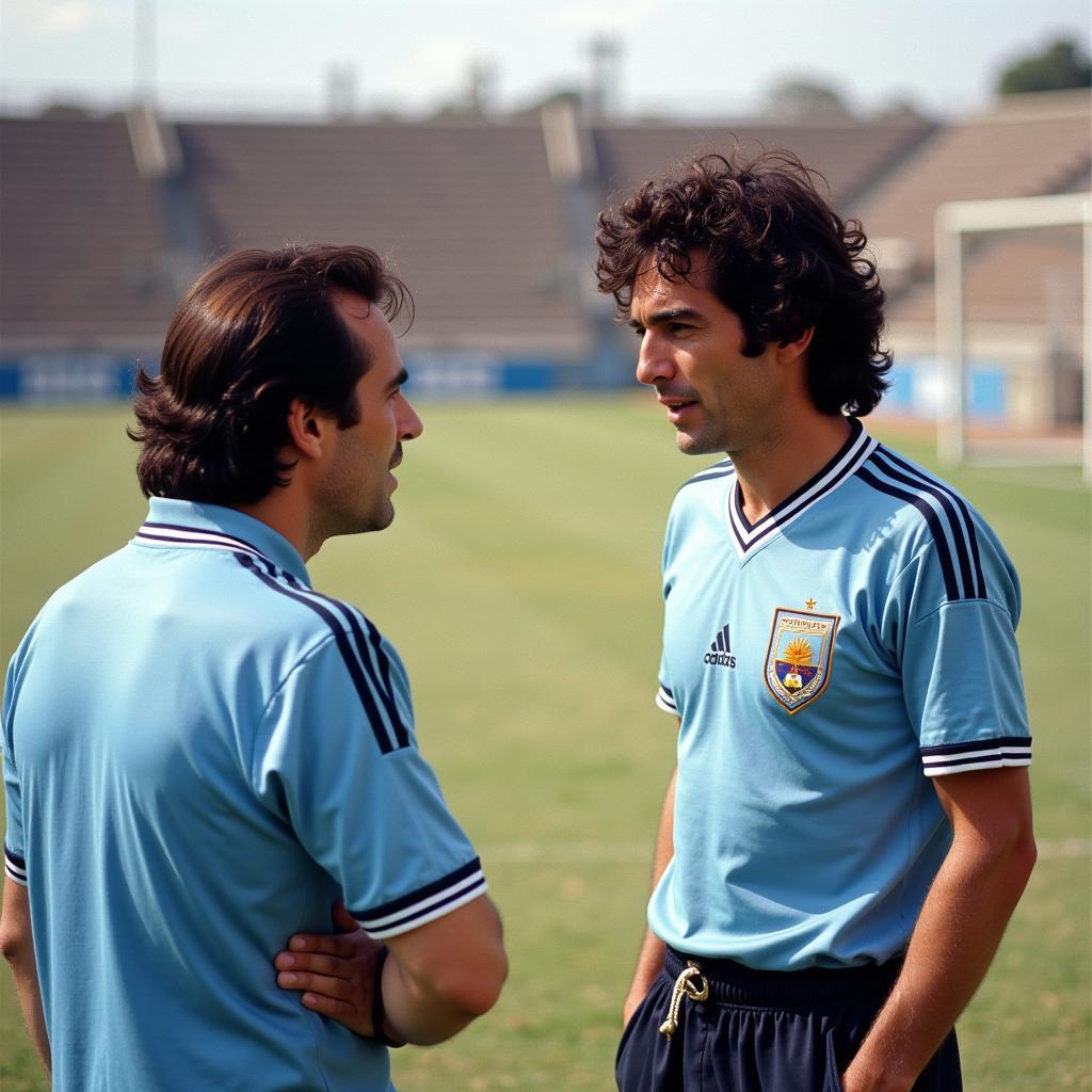 Menotti and Maradona 1978