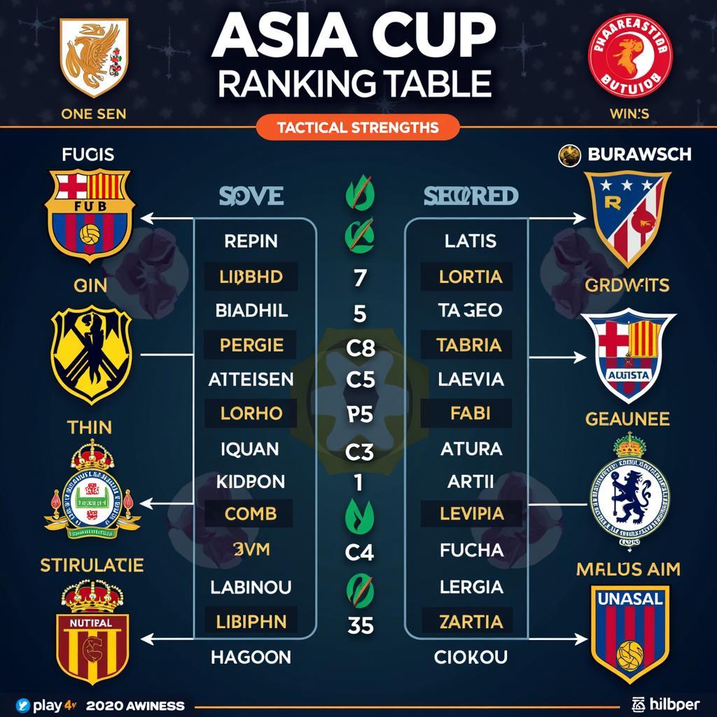 Phân Tích Chi Tiết Bảng Xếp Hạng Asia Cup