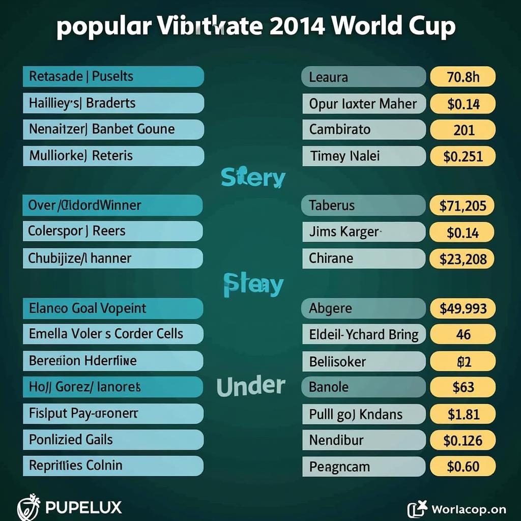 Popular World Cup 2014 Betting Markets