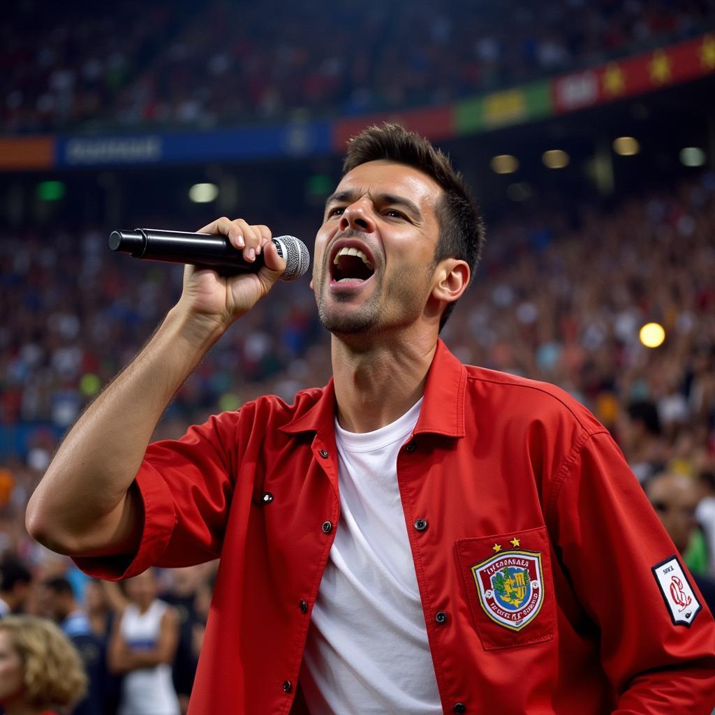 Ricky Martin biểu diễn sôi động trên sân khấu World Cup 1998