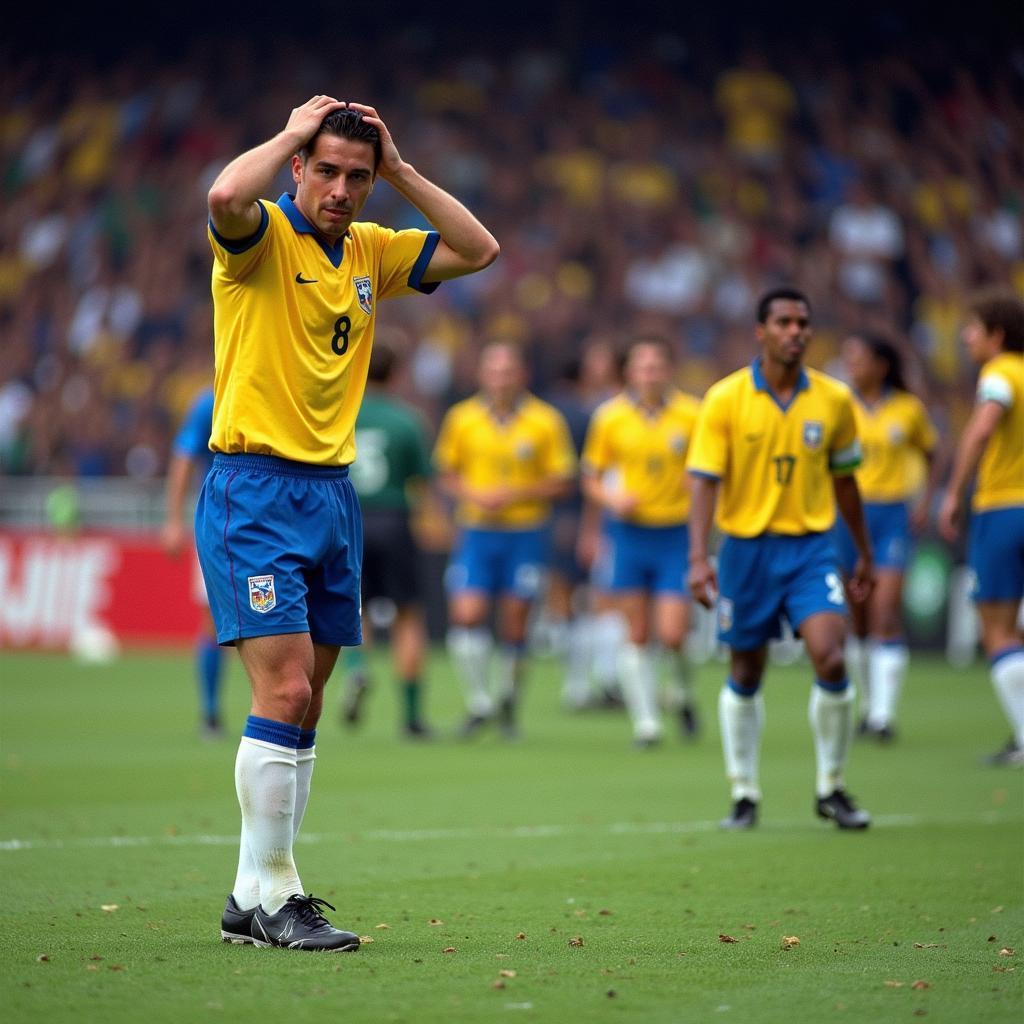 Roberto Baggio đá hỏng phạt đền trong trận chung kết World Cup 1994