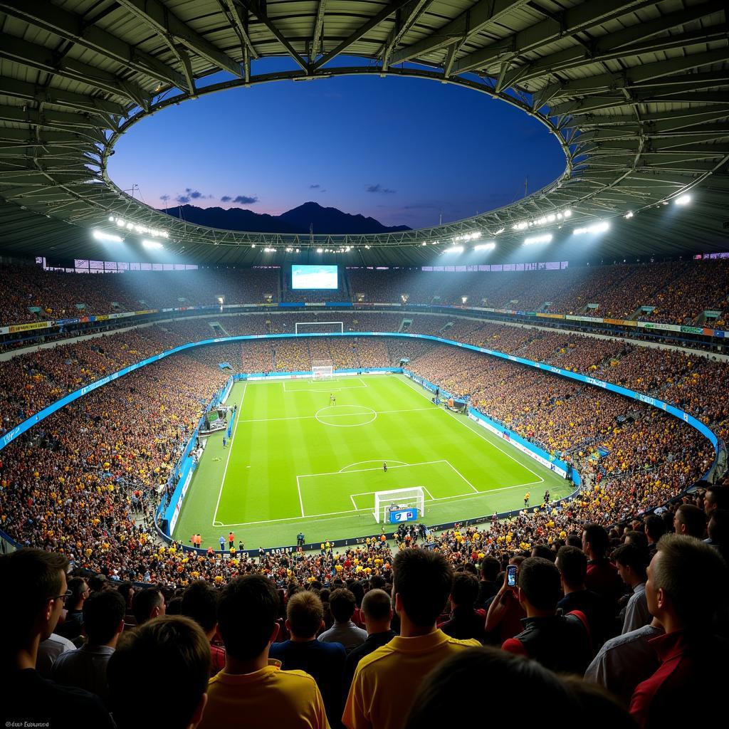 Sân vận động Maracana rực rỡ trong đêm chung kết World Cup 2014