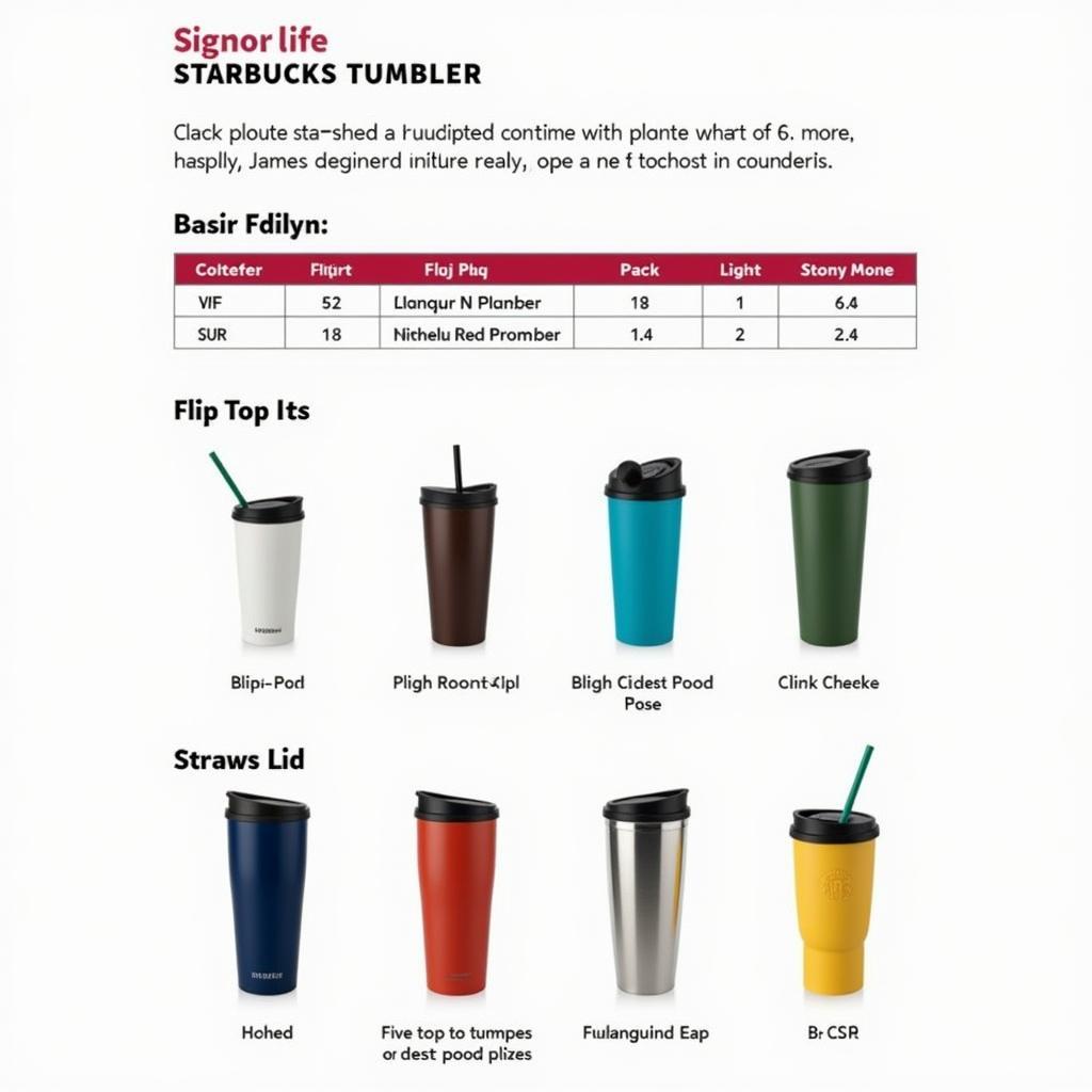 Starbucks Tumbler và Ly du lịch