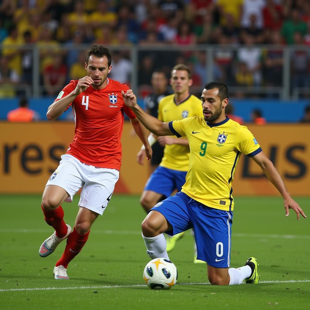 Brazil vs Netherlands in the 2014 World Cup Third Place Play-off