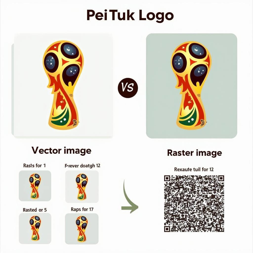 Ưu điểm của việc sử dụng logo World Cup vector: khả năng mở rộng vô hạn và dung lượng nhỏ gọn