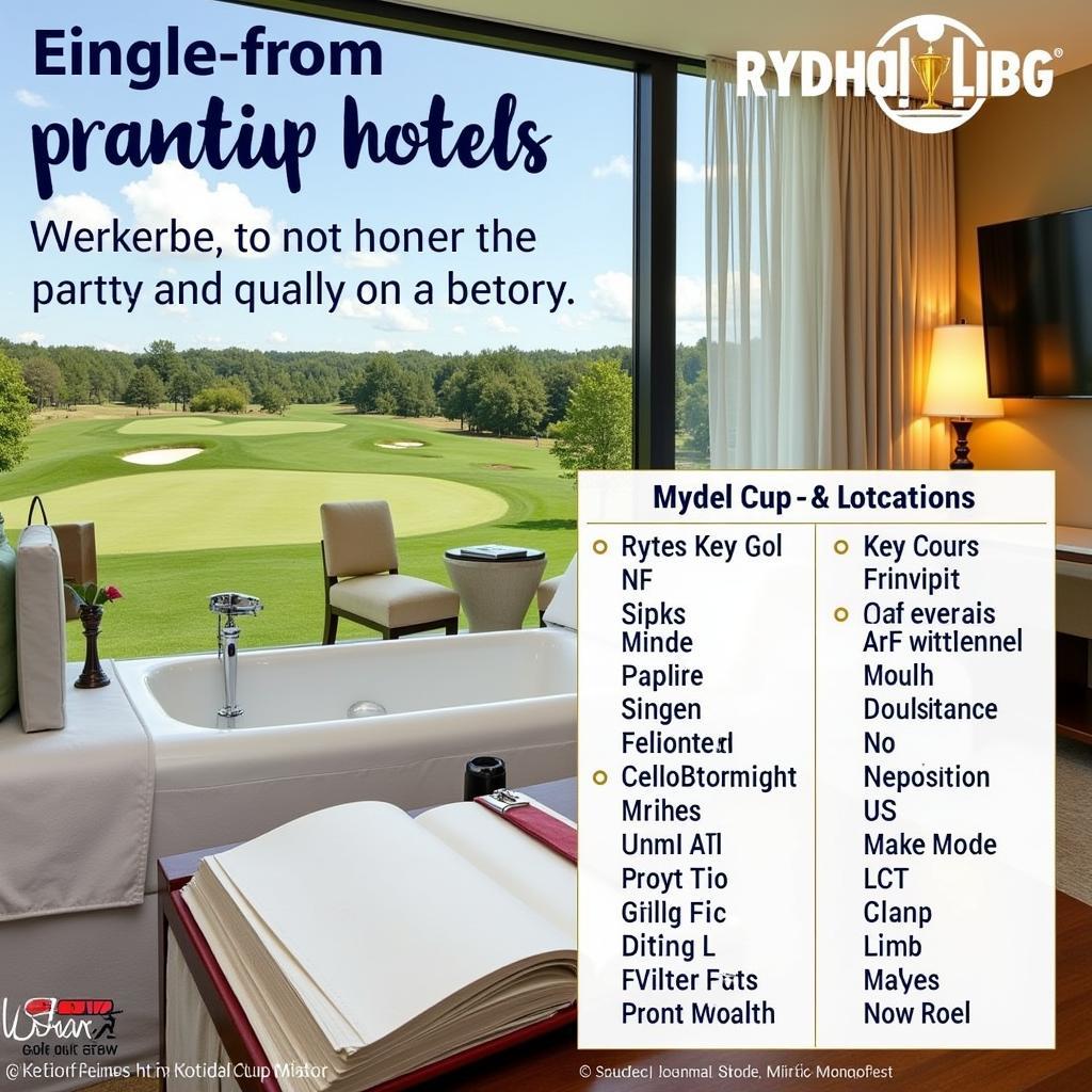 Vị trí đắc địa của Ryder Cup Hotels