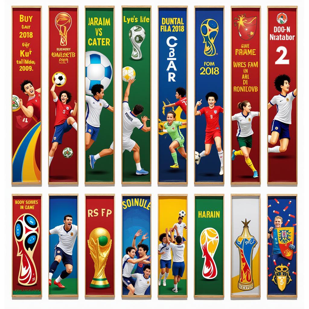 Hình ảnh đa dạng của banner World Cup 2018