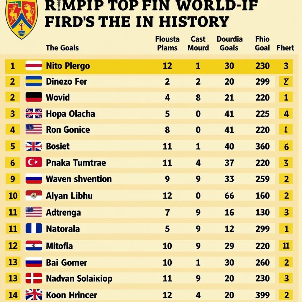 Top Scorers in World Cup History